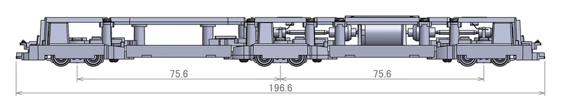 TomyTEC 319054 Chassis TM-LRT05 for Trams Type 5100 Model Kit, Multi-Coloured - Image 1