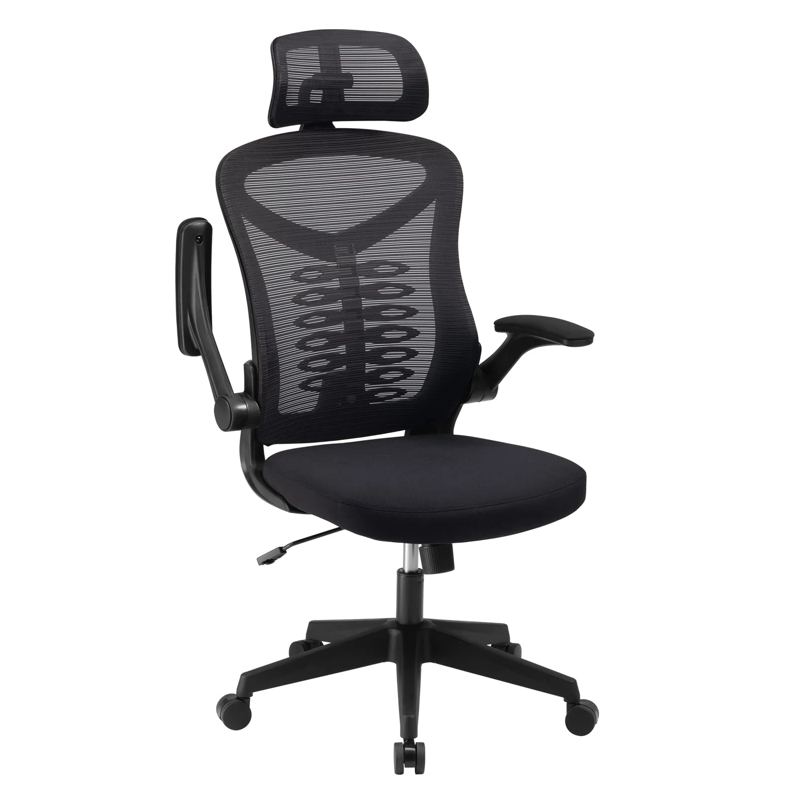 Magic Life Ergonomic Office Chair Computer Chair with Adjustable Headrest/Lumbar Support, High Back 3D Armrests Home Mesh Chair (Black)
