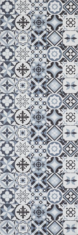 andiamo Marrakech Rug Runner with Non-Slip Backing, Kitchen Rug, Hallway Runner, Carpet Runner, 70 x 200 cm, Grey - Image 1