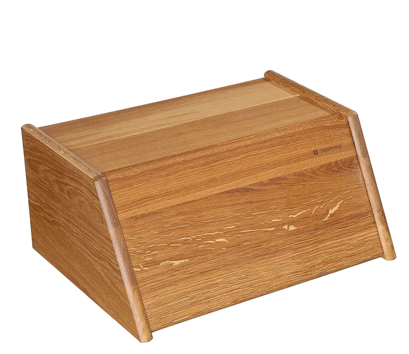 Zassenhaus Montana Bread Bin with Hinged Lid Oak 40 x 30 x 18 cm - Image 1