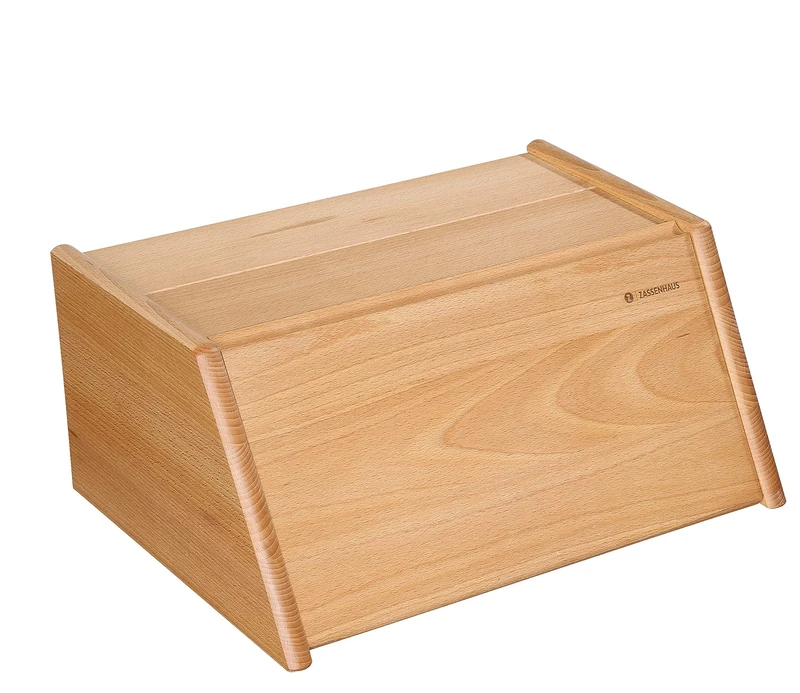 Zassenhaus Montana 065046 Bread Bin with Hinged Lid Beech 40 x 30 x 18 cm