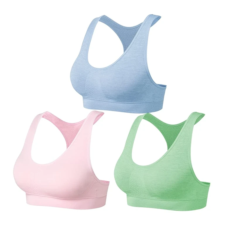 SEGRILA Women’s Sports Bras Multipack Workout Bras Padded Racerback Yoga Bras