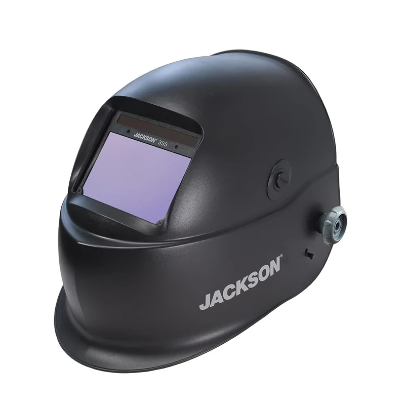 Jackson Safety Translight 355 premium True Colour Auto Darkening adjustable welding helmet Mask - 4 arc sensors 1/1/1/1 optical clarity for MIG, MMA, PWA and TIG Arc welders and grinding 46230, Black