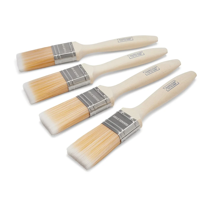 Hamilton The Trade Fine Tip Brush Set - 4 Pack 1.5" Precision Brushes