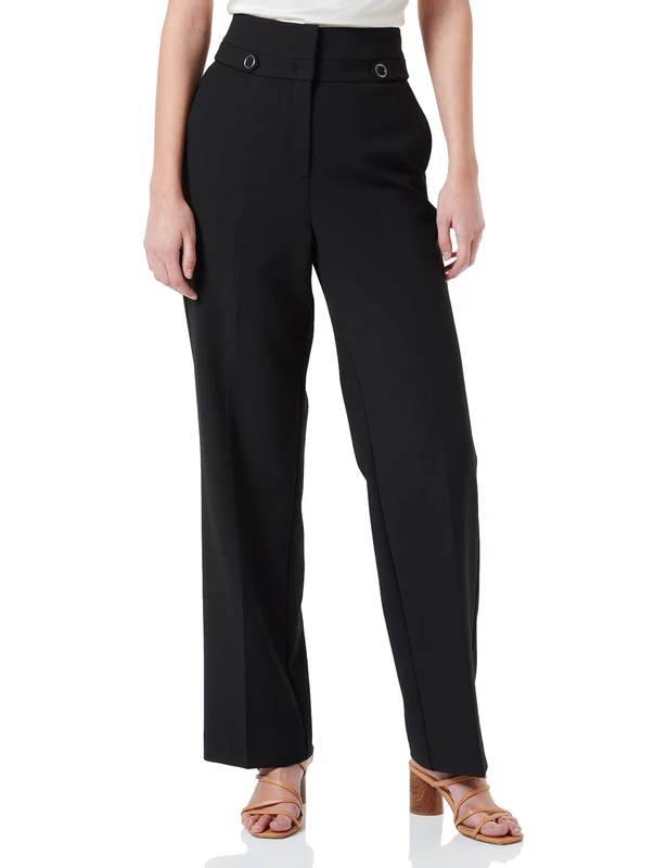 Comma Women's Hose Slacks Trousers, 9999 Schwarz, 32