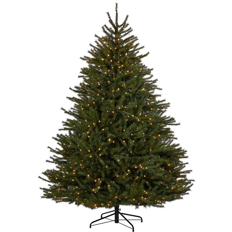 Pre-Lit Foxtail Pine Christmas Tree, 550 Warm White LED Lights