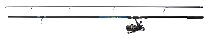 Shakespeare Firebird Carp Combo, Fishing Rod and Reel Combo, Pre-spooled Freespool Baitrunner reel, Ready to Fish Coarse Combos, Coarse & Match Fishing, Carp, Unisex, Blue / Black, 3.60m | 60-120g