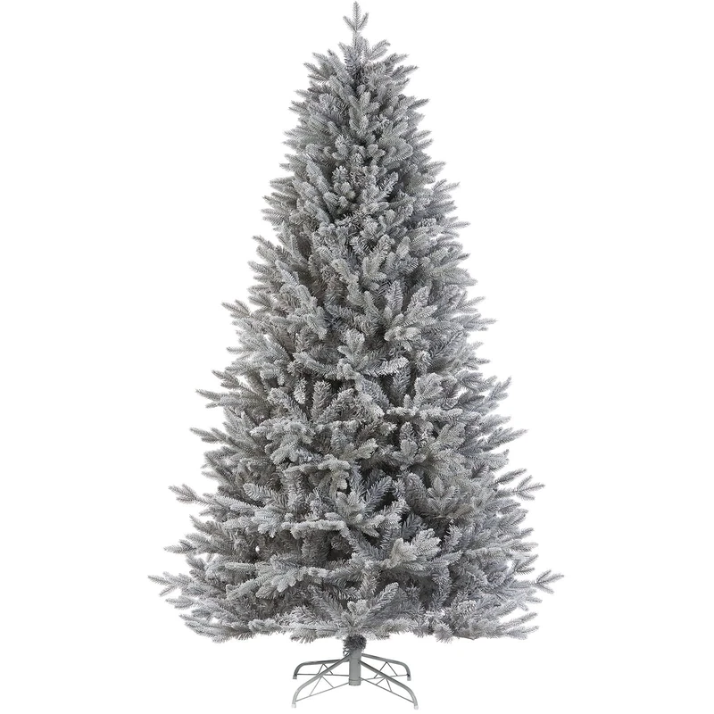 Snow Flocked Grey Fir Christmas Tree