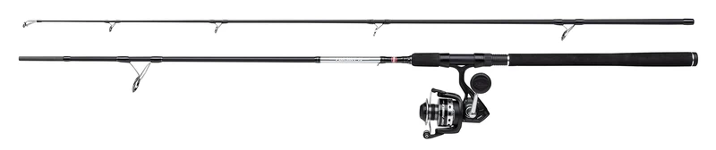PENN Pursuit IV Spinning Combo, Rod and Reel for Sea - Inshore/Nearshore, Saltwater Lure Fishing Setup for Seabass, Bass, Pollack, Wrasse, Black Silver, 2.13m | 10-40g
