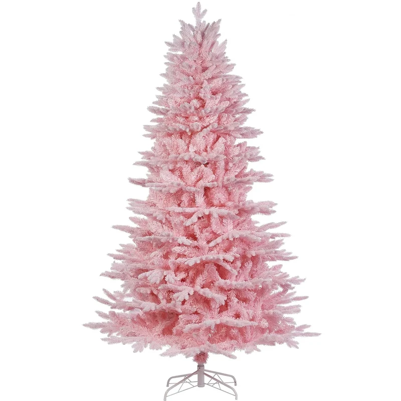 Pink Sugar Snow Flocked Christmas Tree