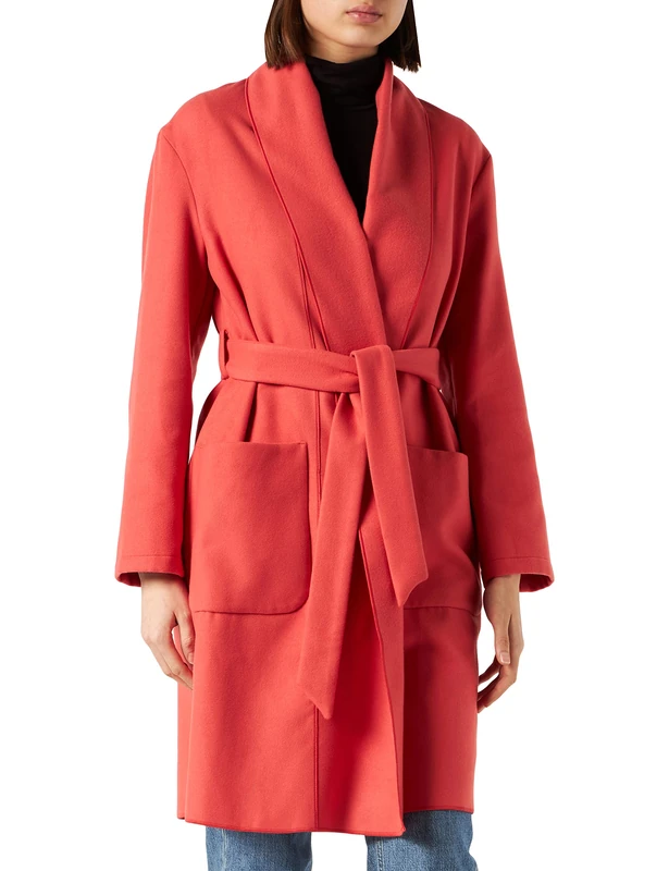 Comma Women's Mantel Jacket, 3450 korallrot, 44