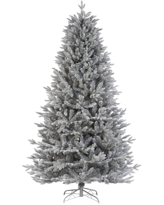 WeRChristmas Snow Flocked Grey Fir Christmas Tree, 6 ft / 180 cm