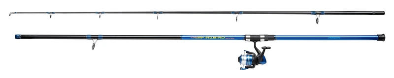 Shakespeare Firebird Beachcaster Combo, Fishing Rod and Reel Combo, Spinning Combos, Surfcasting Fishing, Surf, Rock or Beach Fishing - Cod, Bass, Pollack, Flatfish,Unisex, Blue / Black, 3m | 56-112g