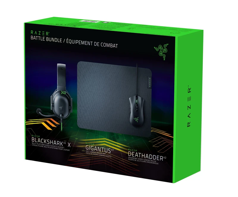Razer Battle Bundle - DeathAdder V2, BlackShark V2 X, Gigantus V2 - Image 1