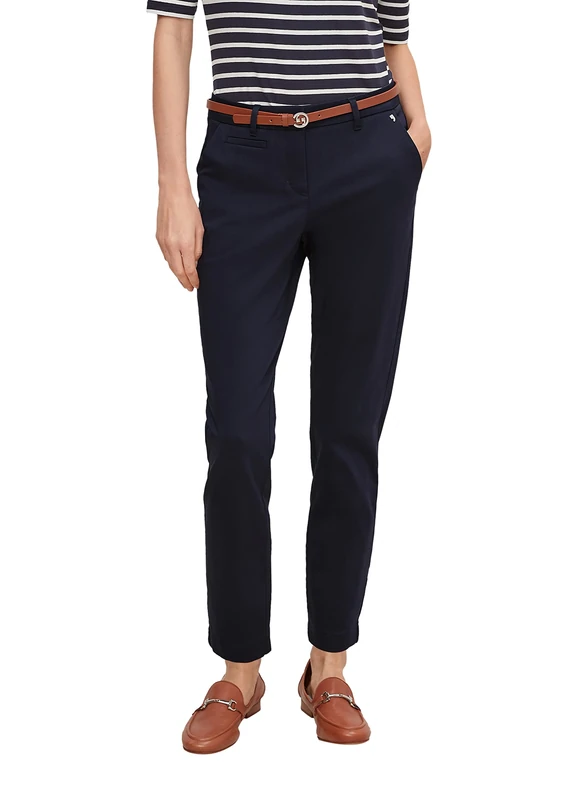 Comma Women's Hose 7/8 Pants, 5976 Navy, 38