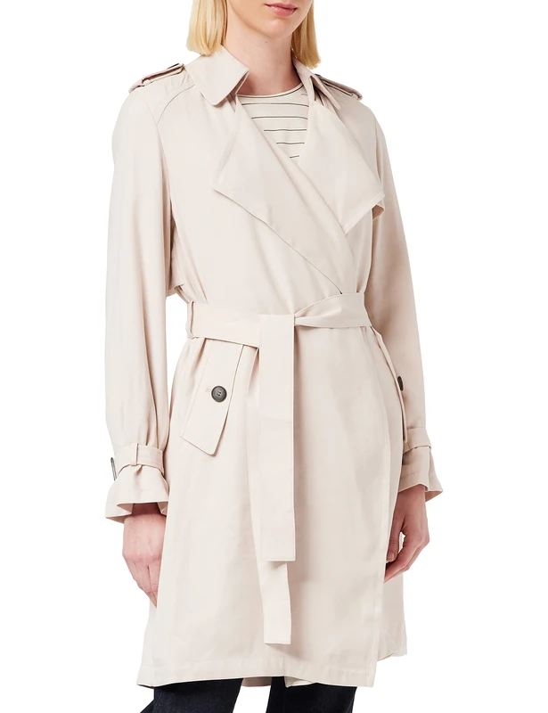 Comma Women's Mantel Jacket, 8031 helles_Beige, 42