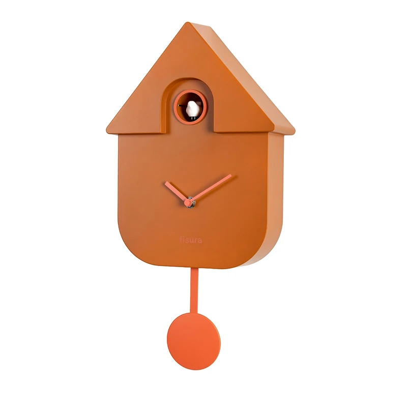 FISURA Cuckoo Clock, Terracotta, Standard Size