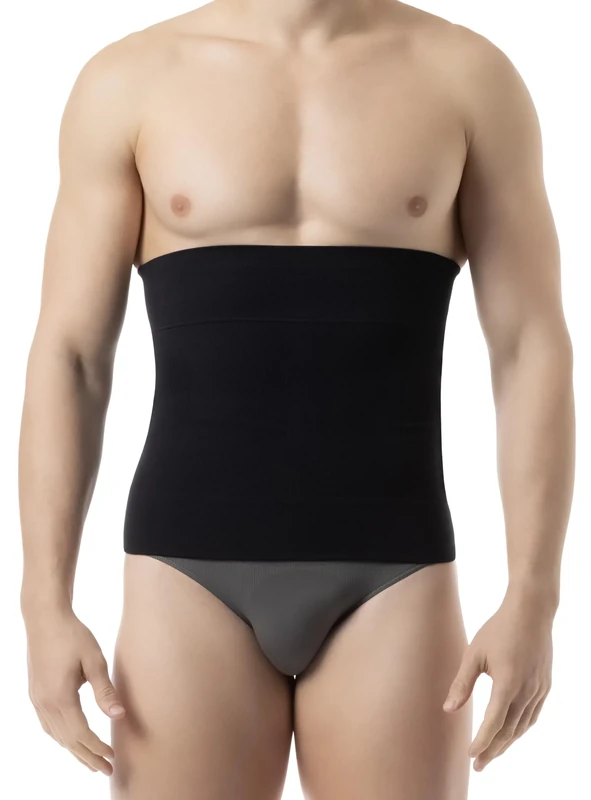 Farmacell 405 (Black, 4XL) Men’s Waist Shaper, Tummy Control Shapewear, Made in Italy