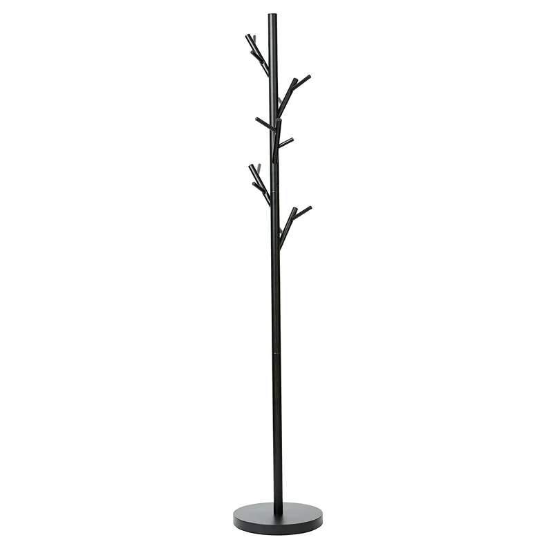 LOVE IT STORE IT Loft Metal Coat Stand - Modern Jacket Stand for Hallway, Bedroom, Office - 170 cm High Stable - Matt Black