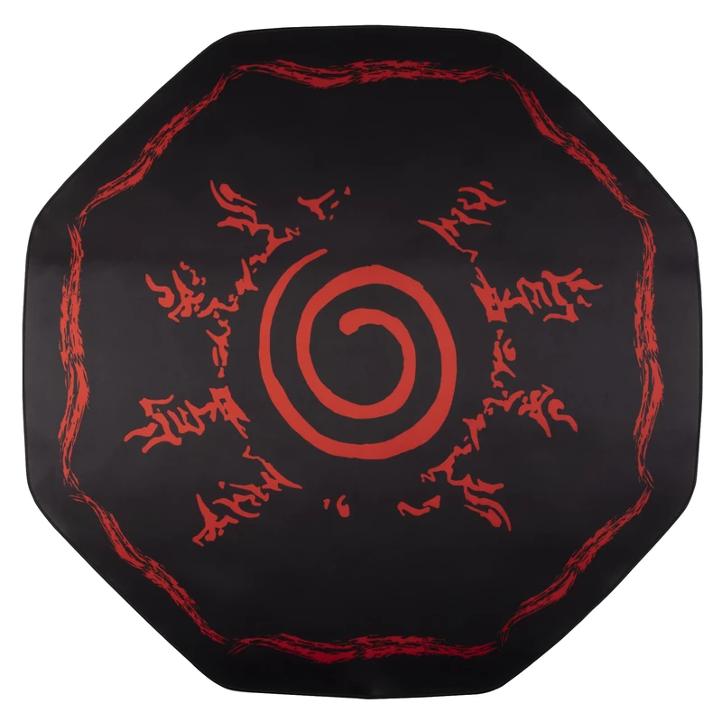 Konix Naruto Shippuden Gaming Office Chair Floor Protector Mat - Anti Slip Coating - Hakke Seal Design