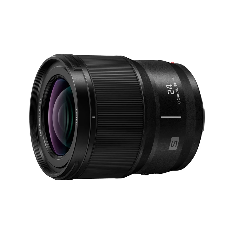 Panasonic LUMIX S S-S24E lightweight 24mm f/1.8 lens for S series Lumix cameras Black