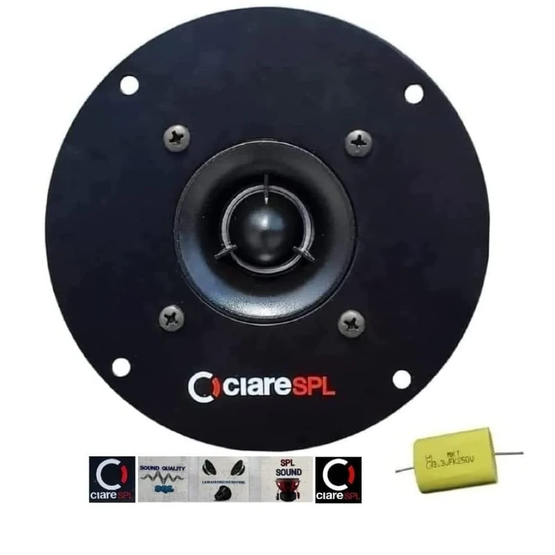 Ciare 1 CT267 CT 267 tweeter driver black 5" 13 cm 130 mm diameter 150 watt rms 300 watt max impedance 4 ohm 105 db spl auto + capacitor, 1 piece