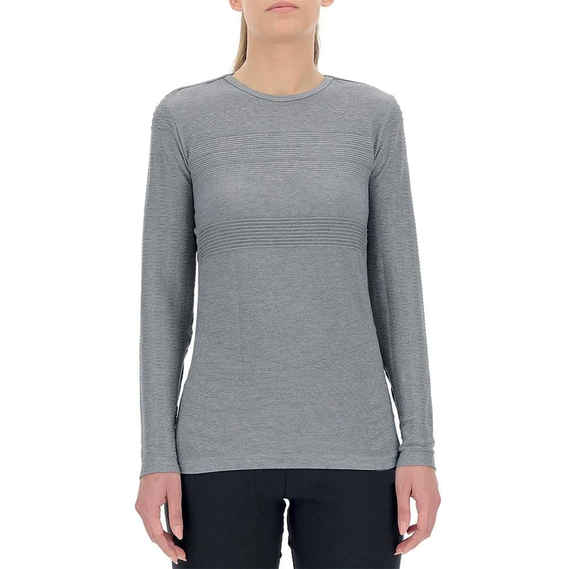 UYN O102092 NATURAL TRAINING OW LONG_SL T-shirt Women's Gray melange M