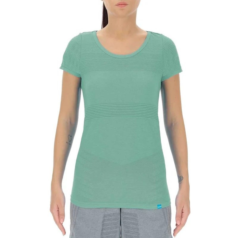 UYN O101987 Natural Training OW Short SL_ T-Shirt Women's Green Bay S