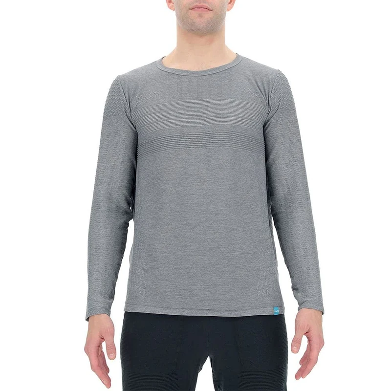 UYN O102077 NATURAL TRAINING OW LONG_SL T-shirt Men's Gray melange XL