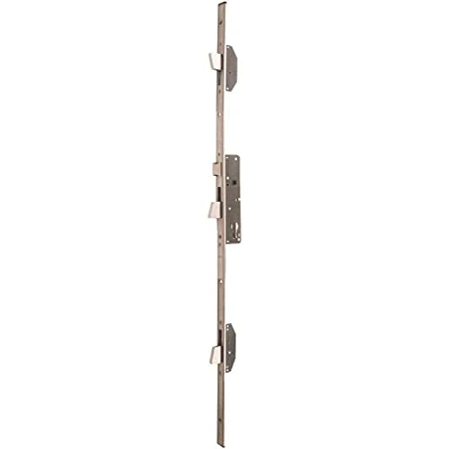 3 Point Euro Cylinder Deadbolt Mortise Lock with 1/2 Turn Flat Head Plate 24 x 3 x 1860 mm Axis 35 Electa TF3