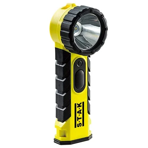 STAK ATEX LED CREE 5W 300 Lumen Flashlight, ATEX Zone 0, IP57 Waterproof. Works with 4AA Batteries (not Included).