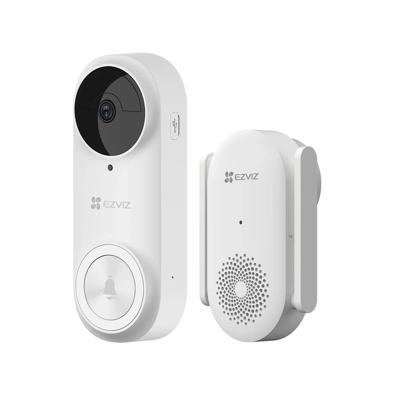 EZVIZ DB2 2K Video Doorbell - Wireless, Human Detection, Alexa Control