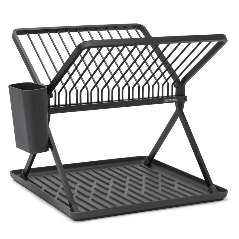 Brabantia Dish Drainer, Plastic Stainless Steel, Dark Grey