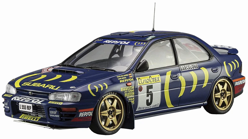 Hasegawa - 1:24 Subaru Impreza 1995 Monte-Carlo Rally Winner - Super Detail