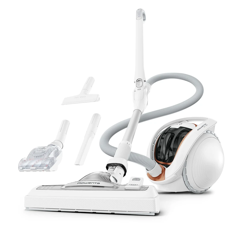 Rowenta IX7777 X-Ô Cordless Vacuum Cleaner | 230 Airwatts | Rechargeable | Up to 160 Minutes Running Time | 360° Coverage | Extremely Quiet | for All Floor Types | White/Copper - Image 1