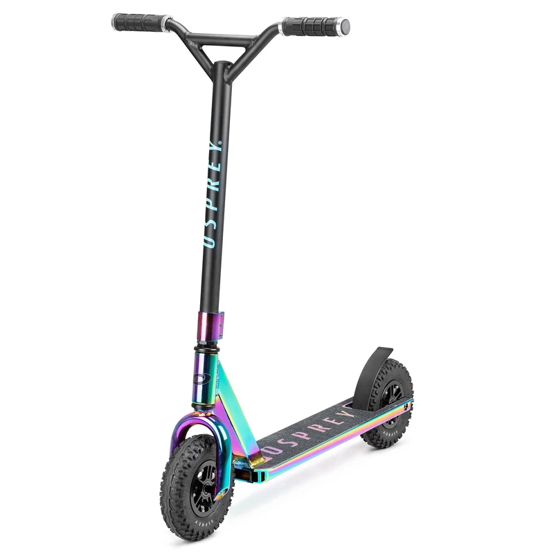 Osprey | Dirt Scooter for Adults and Beginners, Street Stunt Scooter with Chunky Road Tyre Off Road All Terrain Pneumatic Tires, Multiple Colours