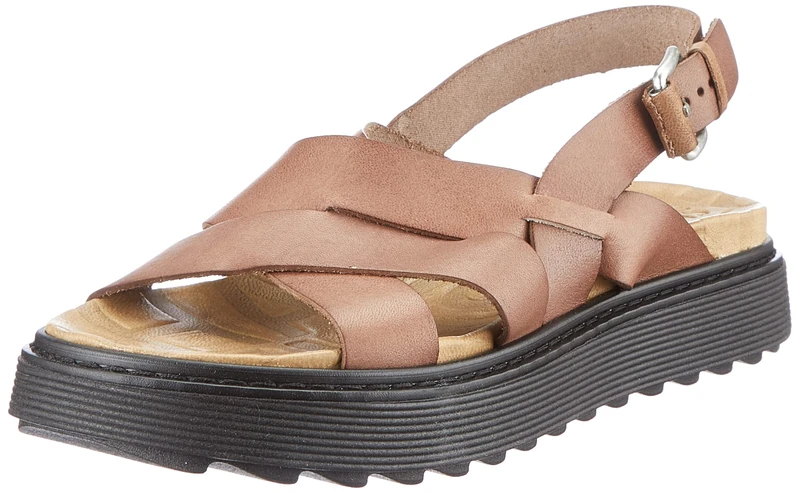 Shabbies Amsterdam Women's SHS1184 Sandal, Taupe, 10 UK