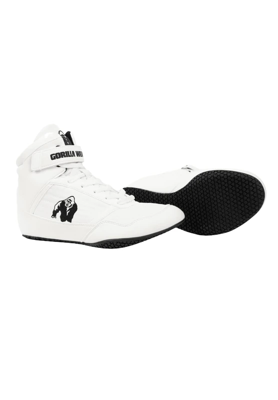 Gorilla Wear Unisex high top Shoe Fitness Shoe, White, 4 UK