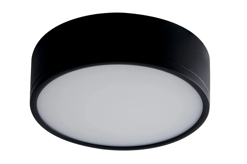 Intec LED Ceiling Light (22W) Round Black D. 16,8 cm. - KLIO