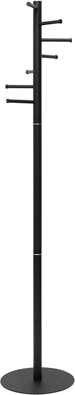 Maul Mauulcaurus Coat Stand | Sturdy, Space-Saving Standing Coat Rack | Stable Clothes Stand Ideal for Entrance Areas, Office Spaces or Home | Black