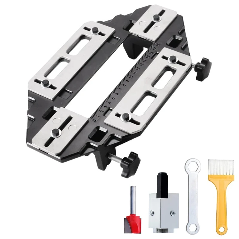 DUEBEL Aluminum Door Hinge Hole Opener - 18cm Slotting Guide