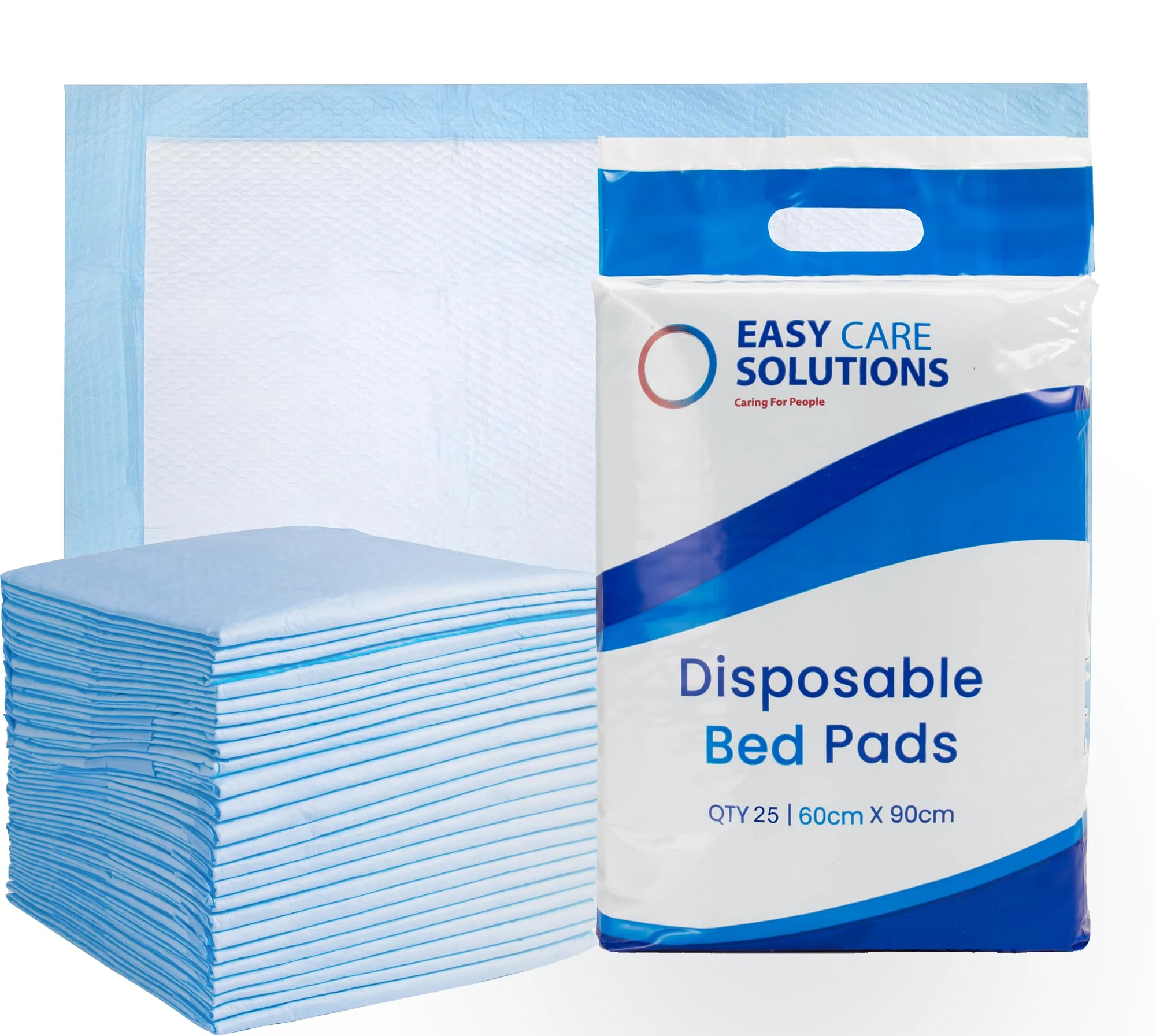 120 x Easy Care Solutions 60 x 90 cm Premium Disposable Incontinence Bed Pads | High Absorbency Underpads, Bed Mats, Mattress Protectors, Incontinence Pads | 4 Packs of 30