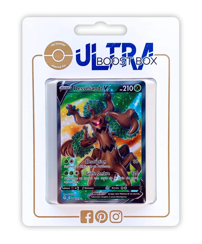 Desséliande V 168/192 Full Art Ultraboost X Sword and Shield 7 Evolution Celestial – Box of 10 Pokémon Cards