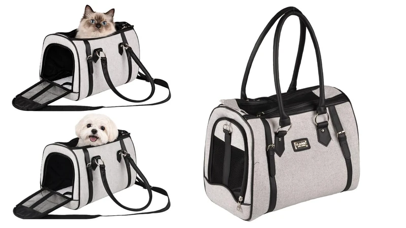 Flamingo CARRYING BAG TATJANA LIGHT GREY 37x24x31CM