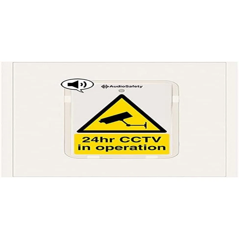 24hr CCTV in Operation - Talking Safety Sign - 225x336mm - 1mm Rigid Plastic