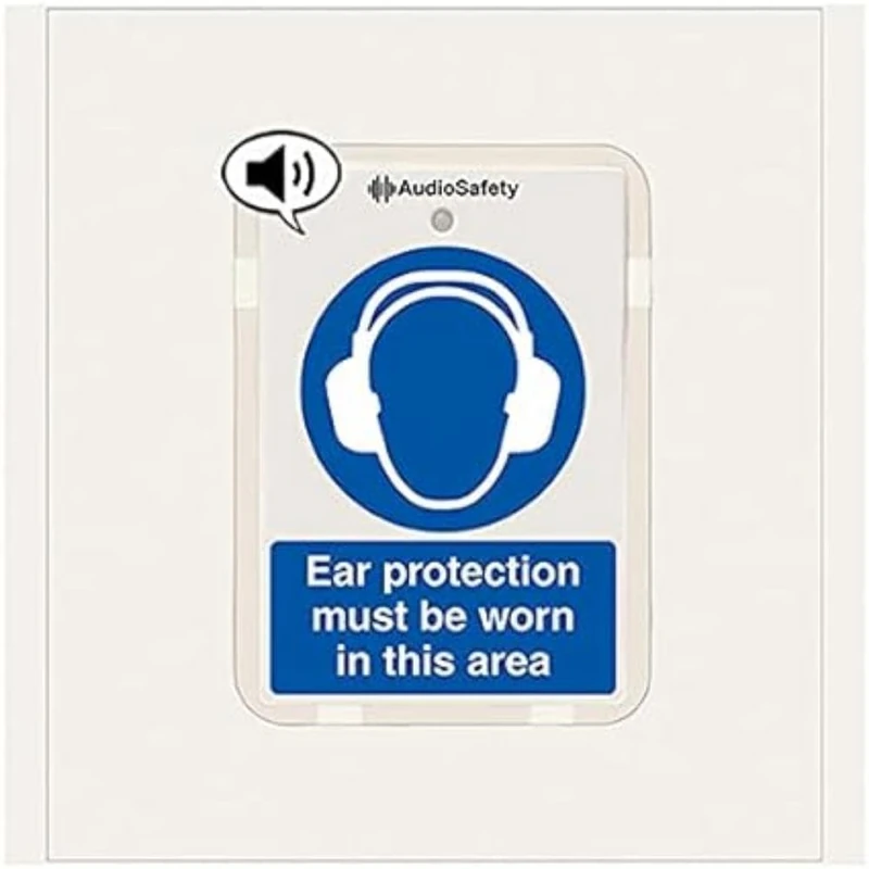 Ear Protection... - Talking Safety Sign - 225x336mm - 1mm Rigid Plastic