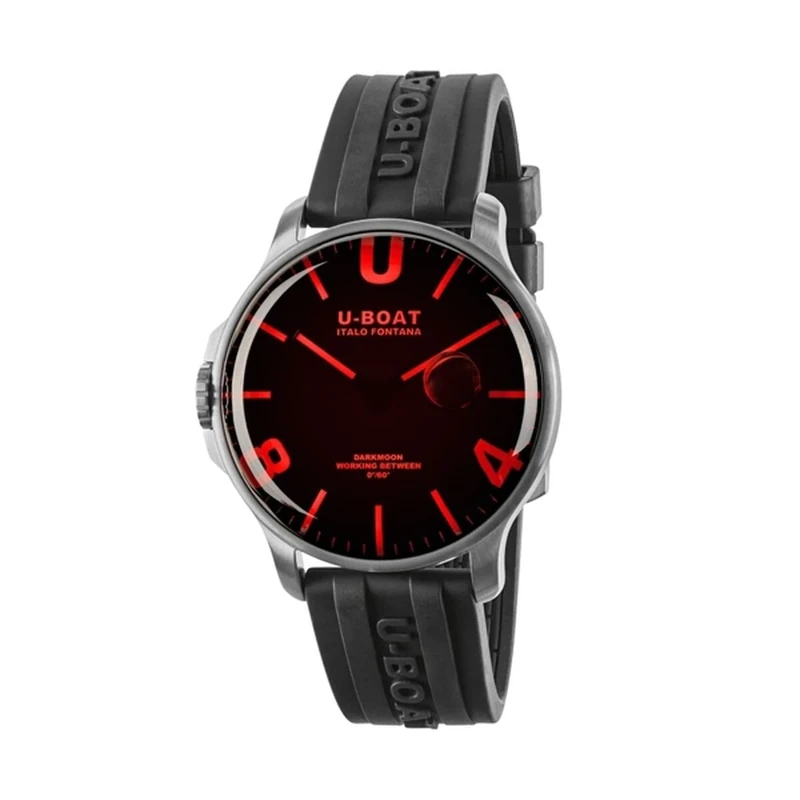 U-Boat Darkmoon 44 Men's Analog Watch Red Sapphire Steel Edition 2021 8465/B, Classic