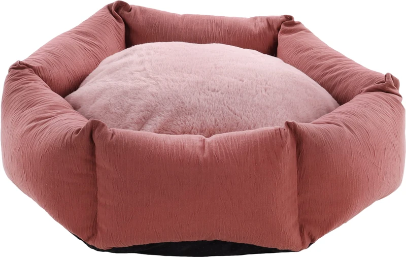 Flamingo F SUZA Hexagonal Old Pink Basket 50 x 50 x 15 cm - Image 1