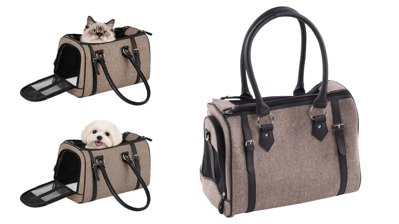 Flamingo CARRYING BAG TATJANA BROWN 37x24x31CM