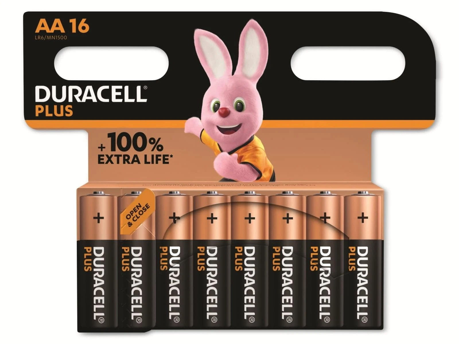 Duracell Plus AA 1.5V Battery (Pack of 16)